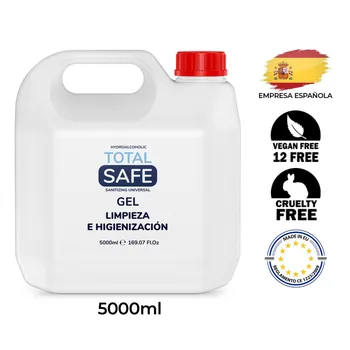 

Total Safe Gel Hydroalcoholic 5 liter 70% Alcohol Ideal for a hygiene deep hands | gel hydroalcoholic carafe