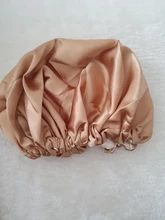 Reversible Satin Hat Bonnet Hair-Caps Head-Cover Hair-Styling-Accessories Curly Adjust