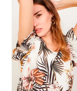 

Blouse sleeveless floral print WOMEN'S shirts short sleeve women blouses blouse Women woman Vogue 2020 top woman stamping