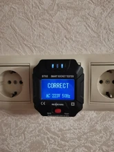 Inteligente Socket Tester Digital comprobador de tensión AC cero circuito eléctrico Detector de línea macho polaridad fase Pro US/EU/Reino Unido GFCI