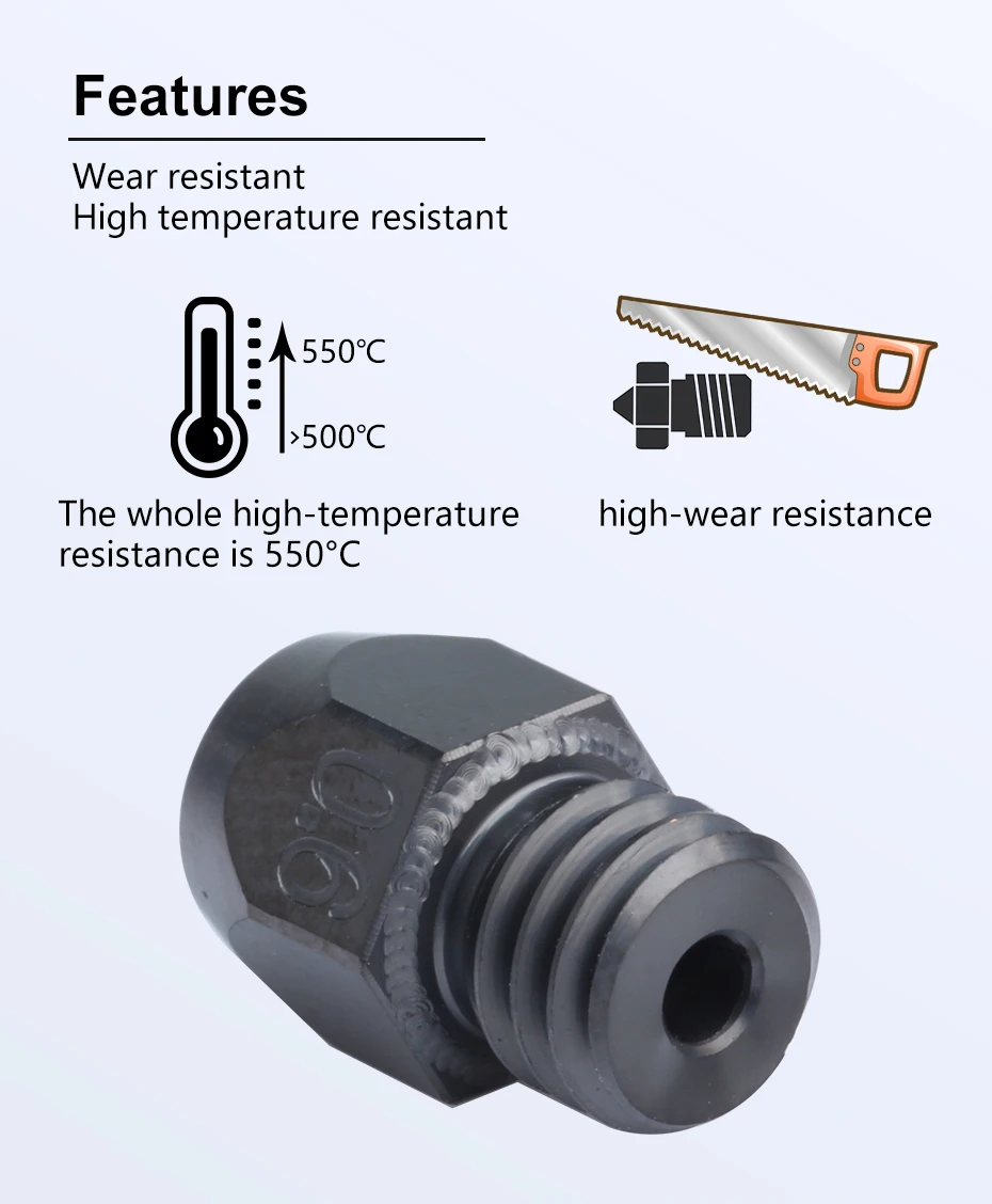 MK8 Tungsten Carbide Nozzle