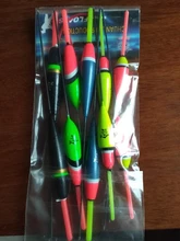 10 unids/lote pesca Float de boya Bobber palo aparejos de pesca Vertical 1g 2g 2,5g 4g 5g tamaño de mezcla de Color para accesorios de pesca de la carpa