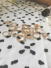 Conjunto de anillos de oro rosa para mujer, joyería punk, vintage, venta indefinida, venta al por mayor, accesorios de Navidad 2020