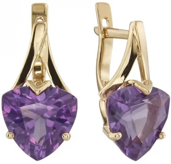 

Aloris earrings with 2 alexandrites in red gold