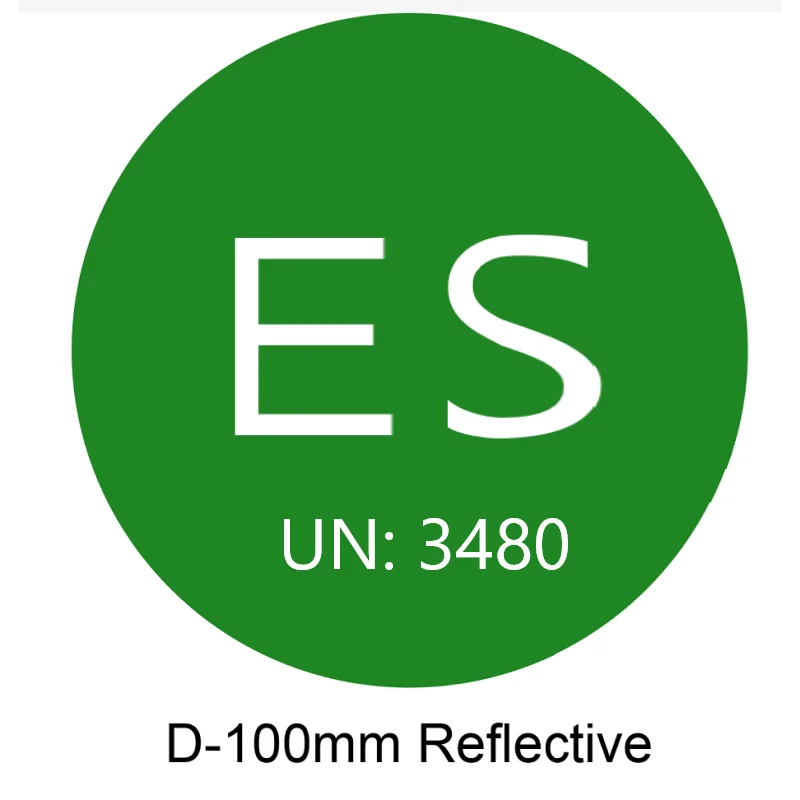 10 teile/los pv reflektierende solar warne tikett beste kleber uv stabil grün pv dp un3480 etikett – Detail 2