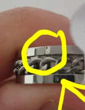 Anillo giratorio de acero inoxidable para hombre, cadena de Color dorado y negro de alta gama, con personalidad, 4 colores