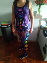 Ropa deportiva con estampado para mujer, conjunto de yoga de 2 piezas, conjunto de mallas sin costuras, Camiseta de tirantes para entrenamiento, pantalones deportivos