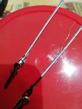 Lote 50 Uds 4 pulgadas DIY craft new wire clip card & note & picture & photo & memo holder clips, pinza de cocodrilo de fiesta, arcilla & Accesorios para pasteles