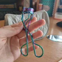 Pinza rizadora de pestañas, herramienta de maquillaje de belleza cosmética, portátil, colorida, 1 unidad