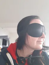 BYEPAIN-mascarilla 3D para dormir, máscara de algodón transpirable con relleno para dormir, los ojos con parche para bloqueo de luz, 1 Uds.