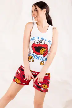 

Armonika Women Top Strapped Six Shorts Cookie Canavari Sleepwear Kit ARM-20Y042002