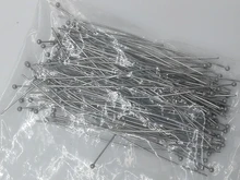 No se destiñe 100 unids/lote 20-70mm 316 pernos de bola de acero inoxidable hallazgos cabeza de bola pines para la fabricación de joyería DIY suministros Accesorios