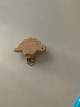 8 estilo de madera Cadena de chupete madera de haya Natural bebé chupete Clips DIY Clips para chupetes accesorio