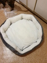 Pequeño perro de talla mediana perrera lana de cordero cama para gato, perro extraíble lavable suministros para mascotas suave mantener caliente casa felpa relleno Mat