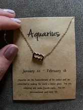 12 collares con signo del zodiaco para mujer, colgante de constelaciones, cadenas de oro, Gargantilla, joyería de moda