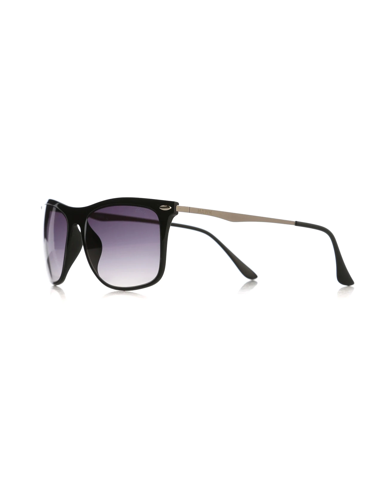 

Unisex sunglasses hw 1449 01 bone black organic square square 55-19-148 hawk