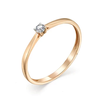 

Gold ring 585 silver with stones: Diamond