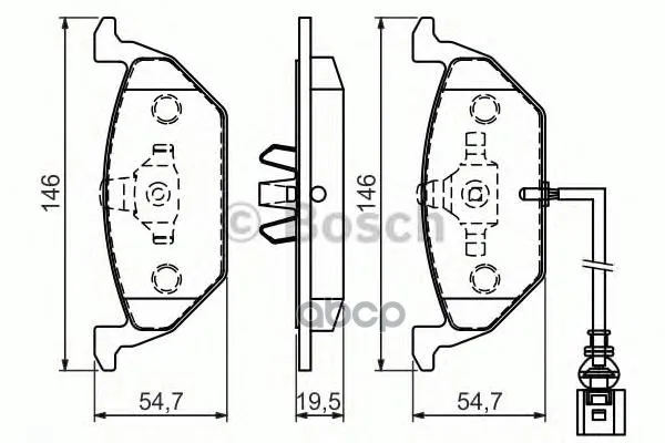 Колодки Тормозные Дисковые 0986494525 Bosch арт. 0986494525