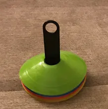 Disc-Cone-Set Plastic-Stand-Holder Game-Disc Football-Ball Soccer Training-Space Agility