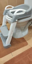 Asiento para orinal plegable para bebés, silla con respaldo de entrenamiento, con escalera para dar pasos, taburete para niños y niñas, inodoro seguro