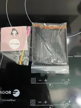 OKAYLASH 50 unids/lote mango negro Gel reutilizables de arte clavo cepillos pintura bolígrafo belleza maquillaje herramientas