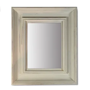 

BEIG wood RECTANGULAR mirror DECAPADO 65X55