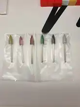 ERUIKA 6 unids/set de goma del taladro del clavo de fresado para manicura poco Flexible pulidora máquina Archivo de clavo eléctrico herramientas de arte