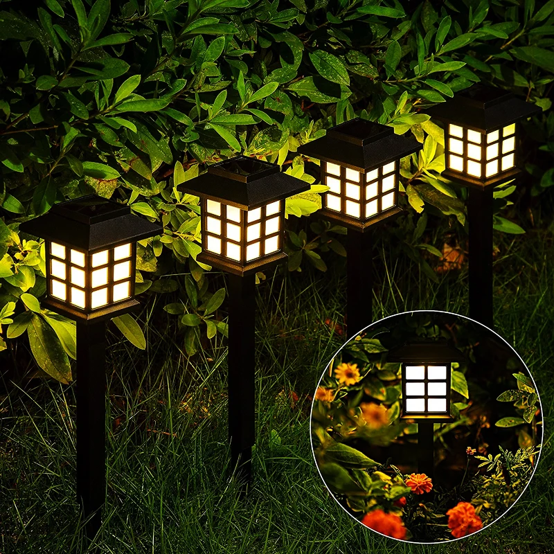 Solar Powered LED Garden Lights Outdoor IP65 Waterproof Solar Lantern For Lawn Pathway Patio Street Decoration solar security light