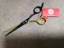 Tijeras para cortar el pelo de acero japonés, juego de tijeras para cortar el pelo de dragón púrpura de 6 pulgadas, para corte de pelo, 1001 #