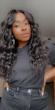 Luduna-mechones de pelo ondulado brasileño para mujer negra, extensiones de pelo ondulado 150% humano, 1/3/4 piezas, Remy