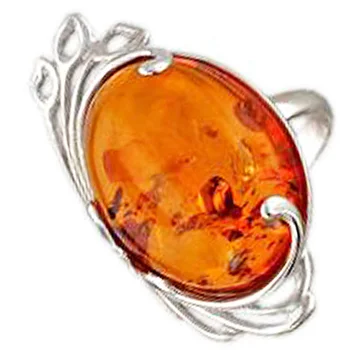 

Esthete ring with silver Amber