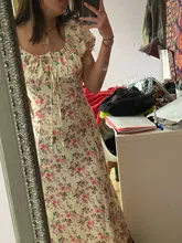 Vestido de verano de las mujeres de manga corta Puff novia impreso acanalada fiesta de Split largo Maxi Vestidos cordón Vestidos Sexy vestido