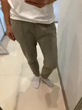 Ankle-Length-Pants Harem-Pants Loose Trousers Wool-Suit High-Waist Winter Womens Autumn