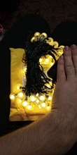 Garland String-Lights Flash Crystal-Ball Solar-Lamp Wedding-Decoration Fairy Christmas