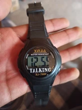 XINJIA-Reloj parlante para mujeres y hombres ciegos, pulsera de deporte informal para personas mayores o con discapacidad visible, con nuevo modo digital para dar el tiempo en italiano, árabe, ruso y coreano