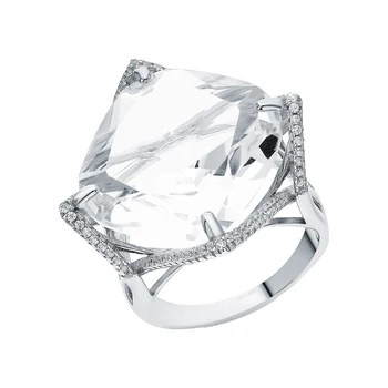 

Sunlight silver ring with sieve and cubic zirconium