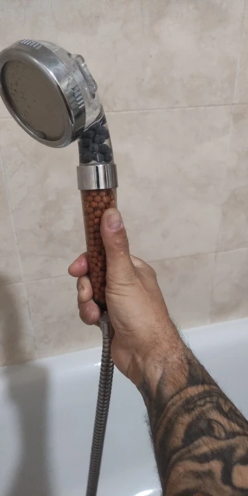 FOHEEL shower head hand shower adjustable 3 mode high pressure shower head water