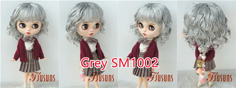 【JUSUNS】JD260 9-10" 10-11" 11-12" Doll Wig For Girl! Boneka Slight Lady Curls Synthetic Mohair BJD Wigs Blythes Accessories