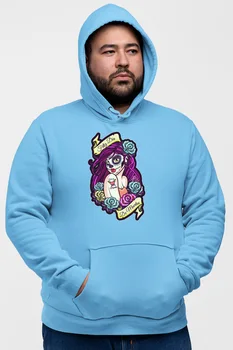 

Angemiel Purple Wear With Mexican Men 'S Blue Men 'S Hooded Sweatshirt