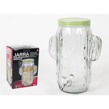 

Dispensers IN glass jar with tap 4 Lt CACTUS