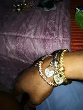 ZOSHI 3 unids/set búho de cristal pulseras de amuleto de corazón y brazaletes de aleación de oro elefante ancla colgantes pulseras de diamantes de imitación para las mujeres