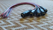 12V Plug Cable-Plug-Connector Cctv-Camera Power Male Female Dc Adapter for 5pcs