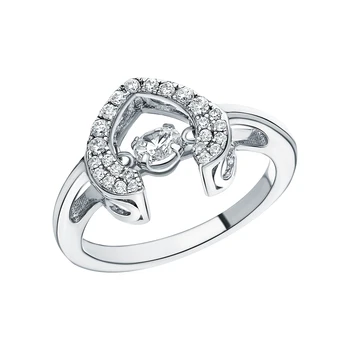 

Silver ring with cubic zirconia sunlight sample 925