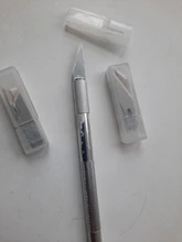 ESPLB-cuchillas para manualidades de Metal antideslizantes, cortador de bisturí, grabado, manualidades, escultura, cuchillo de reparación de PCB, 18 unidades