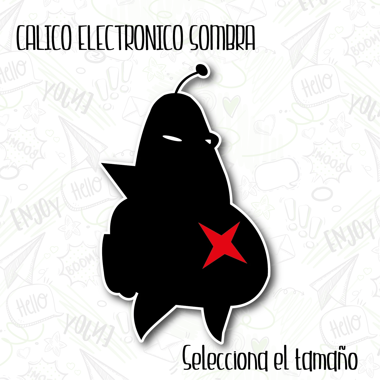 Calico Electronics Shadow Logo Sticker Sticker Vinile Car Sticker Moto 100X60