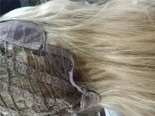 Cosplay Wigs Synthetic-Wigs Brown Golden-Blonde Ombre Women Middle-Part Wavy Long Henry Margu