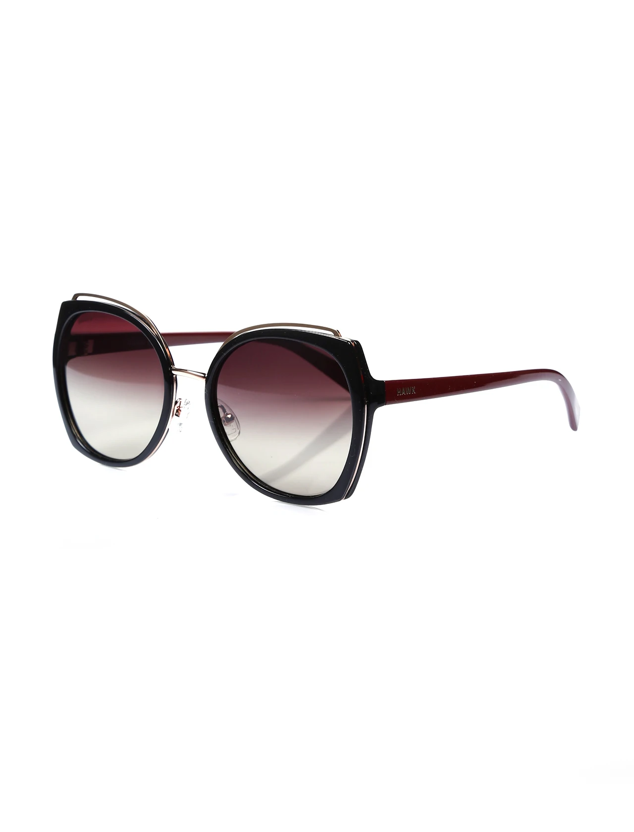 

Women's sunglasses hw 1797 03 combined Burgundy organic rectangle rectangular 55-19-144 hawk