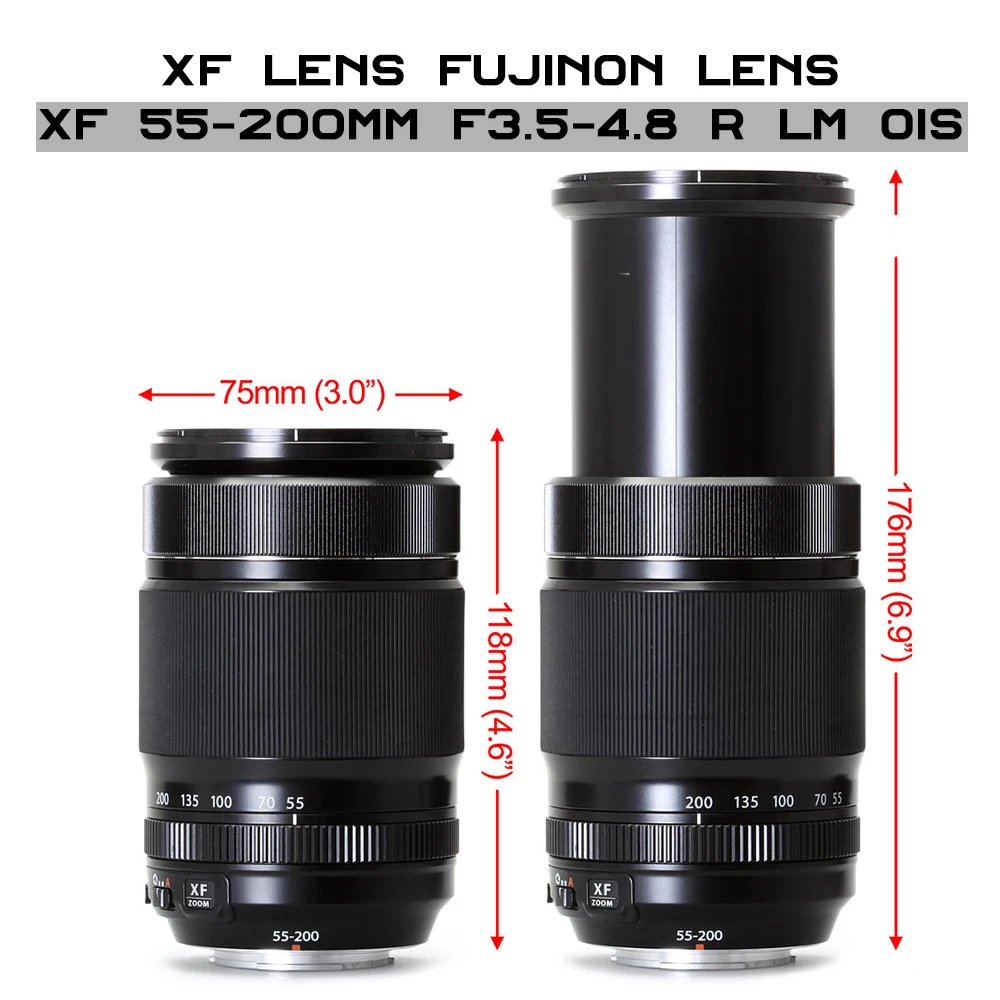 Объектив FujiFilm XF FUJINON объектив XF 55-200 мм F3.5-4.8 R LM OIS Сменный объектив