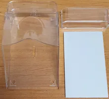 OOTDTY-funda impermeable para timbre de puerta inalámbrico, timbre, botón transparente