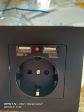 Eu-Power-Socket-Socket Wall-Socket Pc-Panel Usb-Charging-Port Russia SRAN White 